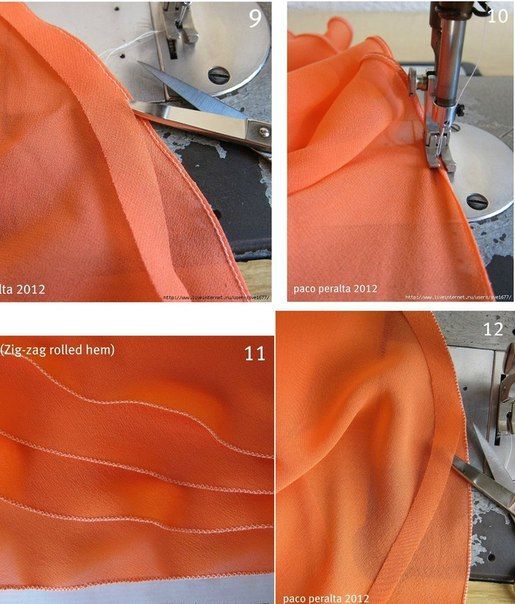 Обработка тонких и легких тканей на швейной машинке