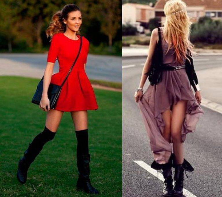 Кожаное платье - с чем носить: обувь, одежда, зимой, осенью