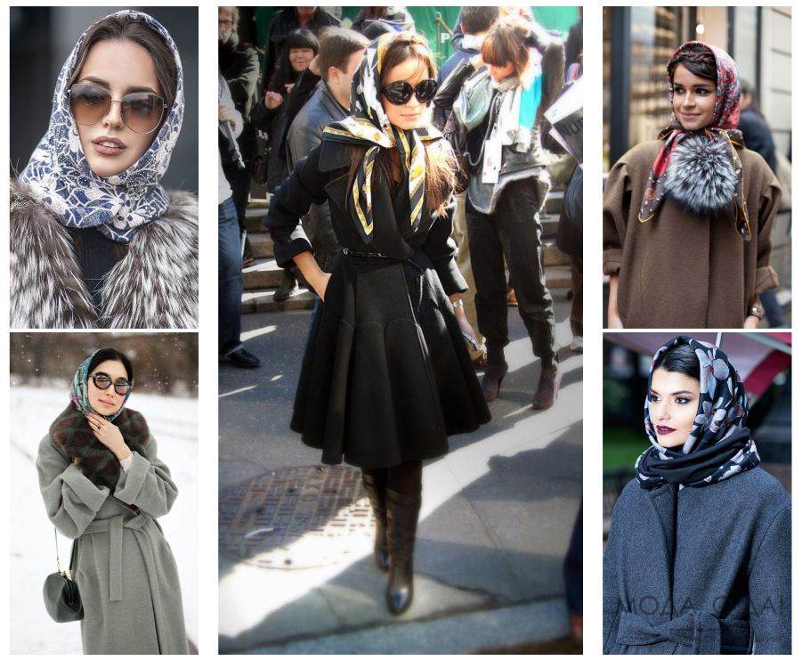 Как носить шарф с пальто – подборка фото стильных образов