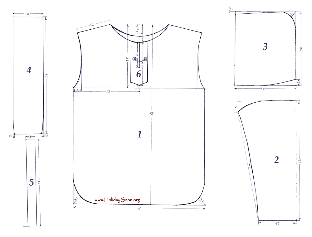 Выкройка костюма для мальчика