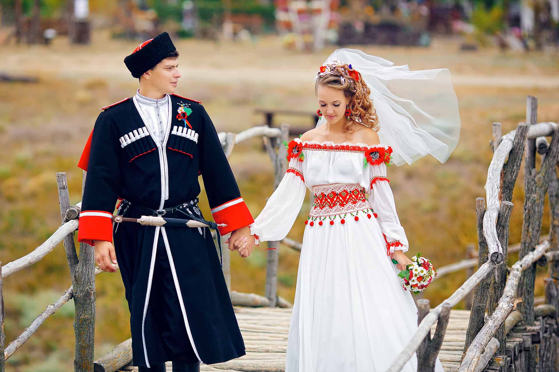 Национальный свадебный наряд донских Казаков