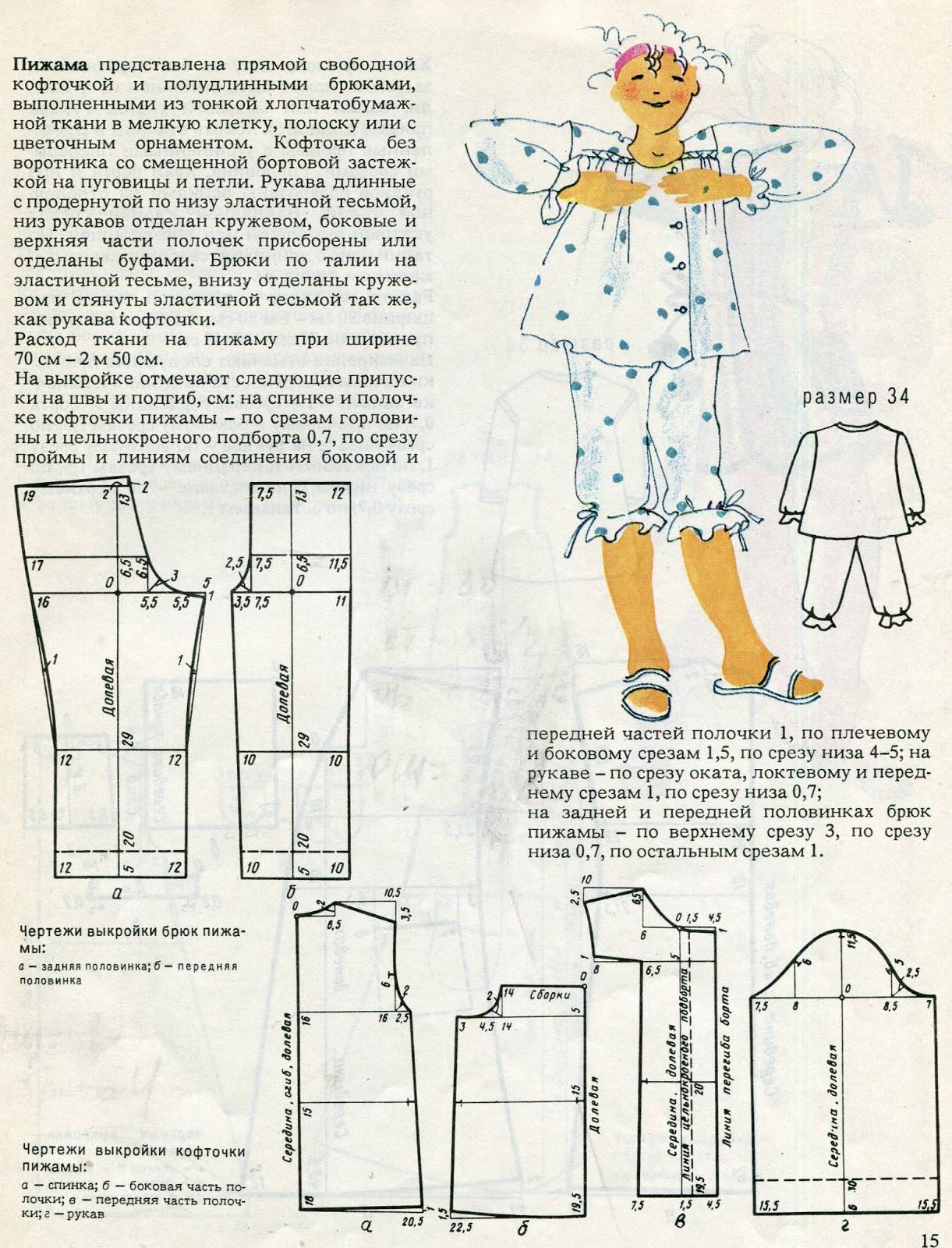 Пижама "миледи". инструкция по пошиву и печати выкроек