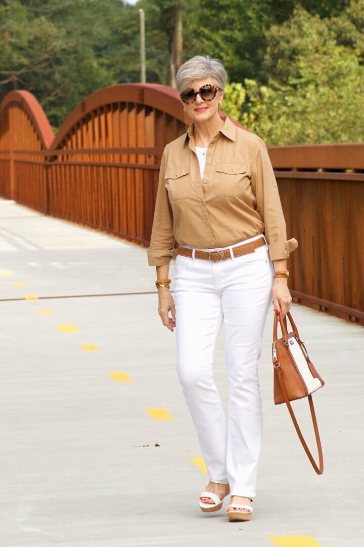 ? джинсы для женщины после 50 - 55 лет: фото ⏰