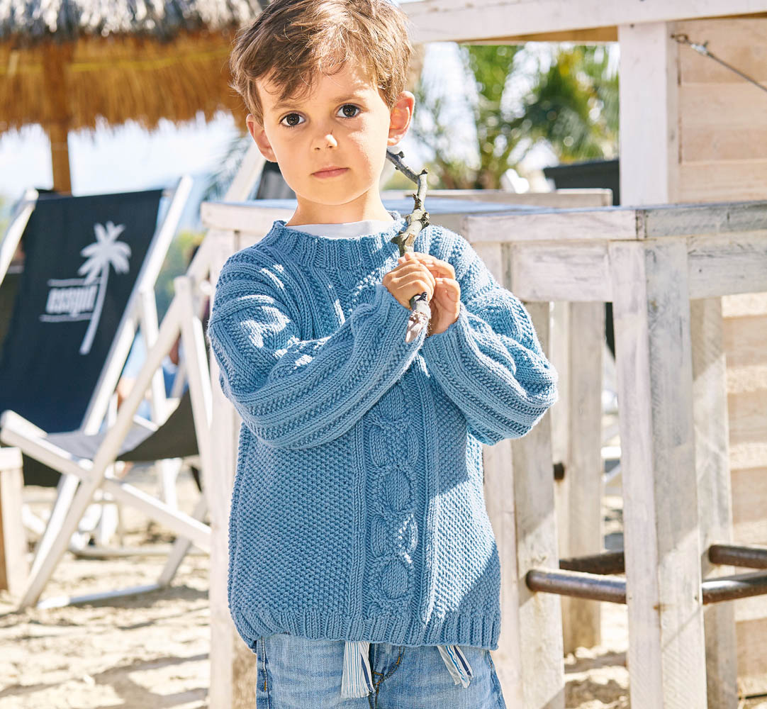 Вязаные детские свитера для мальчиков