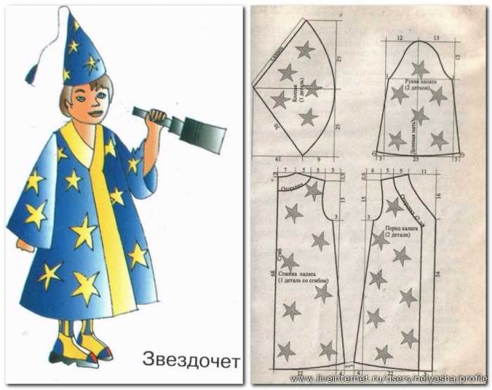 Как сделать звездочет костюм для мальчика своими руками: пошаговая инструкция